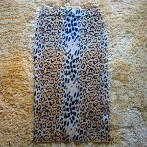 womenswear cheetah print skirt